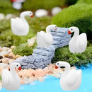 80Pcs Mini Gooses Resin Tiny Gooses Miniature Decoration Figurines Ducks Dollhouse Garden Decor Plastic Mini Animals Micro Landscape Ornament Cake DIY Craft