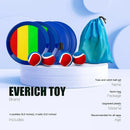 EVERICH Upgraded Toss and Catch Ball Game Set - Indoor and Outdoor Games for Kids 3-12, Beach Sand Pool Water Toy Includes 4 Paddles 4 Sticky Balls, Great Birthday Easter Gifts for Boys Girls by TinyTreasures Baby Boutique