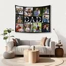 Custom Tapestry For Wall Bedroom Custom Backdrop Personalized Image Text Photo Customized Funny Tapestry Banners And Signs Dad's Day Horizontal Tapestrys by CozyNest Decor