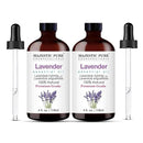 Majestic Pure Lavender Essential Oil with Glass Dropper - 4 Fl Oz Pack of 2-100% Pure and Natural Lavender Oil - Premium Grade Essential Oils for Diffuser, Aromatherapy, Soap and Candle Making by CozyNest Decor