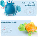 iPlay, iLearn Baby Bath Toys w/ Organizer, Water Squirting Octopus, Wind Up Swimming Turtle, Bathtub & Shower, Stacking Cups, Gift for 6, 9, 12, 18 Months 1, 2, 3 Years, Toddlers, Girls, Boys & Kids by TinyTreasures Baby Boutique