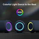 Passau Portable Bluetooth Speakers 40W Peak Loud Stereo Sound, Passive Radiators-Deep Bass, All Day Playtime, Adjustable Strap, BT5.3, IPX5 Wireless Speaker RGB Lights for Indoor Outdoor-Blue by TinyTreasures Baby Boutique