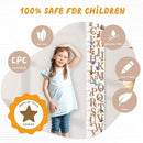 Customize Name Growth Chart Wall, Cute Letters Canvas Height Chart for Kids, Height Indicator Tape Ruler Growth Chart Decor, Toddler Room Decoration, Baby Measuring Board by TinyTreasures Baby Boutique