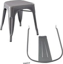 Amazon Basics Metal Dining Chairs, 4 Count, Dark Grey, 20.1 x 17.1 x 33.5 inches by CozyNest Decor