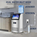 Commercial Ice Maker Machine 120LBS/24H with 30LBS Storage Bin, 15" Wide Undercounter/Freestanding Ice Maker Machine for Home Bar Outdoor, 40PCS Ice Cubes Ice Machine, Self Cleaning by CozyNest Decor