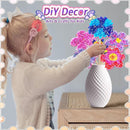 JRD&BS WINL Poke in Fun Art Kit for Kids Ages 3 up, Flower Bouquet Creative Decor Mess Free Art Set for Children Fun Activity Gifts for Boy and Girls 4-8 Year Old DIY Fabric Craft (Flower Bouquet) by TinyTreasures Baby Boutique