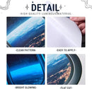 Quanhaigou Glow in The Dark 3D Space Wall Decals, Set of 3 Galaxy Window Stickers for Wall,Planet Themed Room Decor for Kids Boys by CozyNest Decor