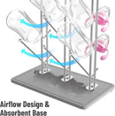 NiHome Diatomaceous Earth Vertical Baby Bottle Drying Rack, Compact Countertop Organizer for Bottles by TinyTreasures Baby Boutique