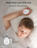 FOXFINE White Noise Machine, Portable Sound Machine with 30 Soothing Sounds, Timer, for Sleeping, Baby, Adults, Home & Travel, Blue by TinyTreasures Baby Boutique