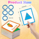 Toddler Learning Flash Cards, 60 PCS Double Sides Flashcards for Alphabets, Numbers, Colors, Shapes, Sight Words, Baby Cognitive Flashcards for Kids, Preschool Kindergarten Learning Activities by TinyTreasures Baby Boutique