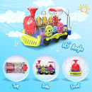 Kizeefun Light Up Train Toy for Toddlers: Transparent Gear Car Toy for Kids with Cool Light and Music Educational Crawling Toys for Baby Boys and Girls by TinyTreasures Baby Boutique