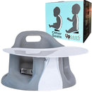 Upseat – The Original Ergonomic Baby Floor & Booster Seat with Tray, Developed with Physical Therapists for Upright Posture & Healthy Hip Development, 4–24 Months, Dishwasher-Safe Extra-Large Tray by TinyTreasures Baby Boutique
