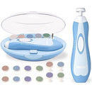 Fansidi Baby Nail Trimmer Electric – Limited Dreamy Sky Blue, Gentle Baby Nail File Electric| 10 Grinding Heads + 8 Replacement Pads| Quiet LED |Baby Nail Clippers for Newborn Infant Toddler by TinyTreasures Baby Boutique