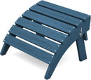 KINGYES Folding Adirondack Ottoman for Adirondack Chair, Navy by CozyNest Decor
