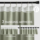 MIULEE Back Tab Sage Green Curtains 96 Inch Long 2 Panels Set for Living Room Bedroom, Rod Pocket/Pinch Pleated Light Blocking Thermal Insulated Room Darkening Floor to Ceiling Blackout Drapes by TinyTreasures Baby Boutique