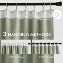MIULEE Back Tab Sage Green Curtains 102 Inch Long 2 Panels Set for Living Room Bedroom, Rod Pocket/Pinch Pleated Light Blocking Thermal Insulated Room Darkening Floor to Ceiling Blackout Drapes by TinyTreasures Baby Boutique