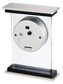 Howard Miller Bryant Tabletop Clock – Modern Desk Clock with Silent Sweep Seconds Luminous Hands Roman Numeral Markers & Bracket Style Design Satin Finish for Home Office & Desktop Decor by CozyNest Decor