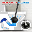 2Pack 2 in 1 Toilet Brush and Plunger Set, Extended Handle Plunger,Toilet Bowl Brush Plunger Set,Clean Gloves,Cleaning Tools,Cleaning Brush,Cleaning Supplies,Toilet Brush Plunger Combo,Black by CozyNest Decor