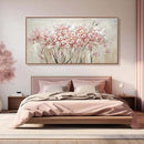 YJYart Landscape Wall Art Floral Wall Pictures Pink and White Canvas Wall Artwork 36"x70" Wall Prints for Living Room Office Wall Decor by CozyNest Decor