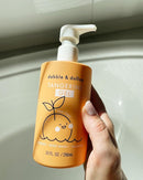 Dabble & Dollop Tangerine Body Wash & Shampoo – 3-in-1 Natural Bubble Bath for Kids, Made in USA, No Parabens or Sulfates, Vegan, Gluten-Free, Tear-Free (10oz, Pack of 2) by TinyTreasures Baby Boutique