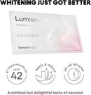Something Nice Lumismart Whitening Strips - Dentist-Designed, Enamel Safe, up to 42 Treatments with Smart Adjust - Teeth Whitening Strips in Coconut for Sensitive Teeth by CozyNest Decor
