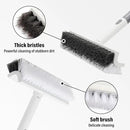 Scrub Brush Floor Brush with Long Handle,Double-Sided V-Shaped Scrub Brush，Shower Floor Scrubber for Cleaning, Tile Scrub Brush with Stiff Bristles, 52' by CozyNest Decor