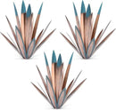 Large Tequila Rustic Sculpture, Rustic Metal Agave Plants for Outdoor Patio Yard, Home Decor Hand Painted Metal Agave Garden Yard Statue, Outdoor Lawn Ornaments (3 Big) by GreenHaven Gardens