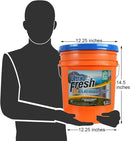 Ultra Fresh 5 Gallon Liquid Laundry Detergent Washing Soap for All Machine Types, 6X Platinum, Up to 640 Loads, Mountain Fresh by CozyNest Decor