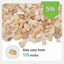 5 lbs Coarse Silica Sand for Indoor Plants, 1/5 Inch Natural Decorative Gravel for Vases, Aquariums, Terrarium, Fish Tank, Drainage Rocks for Potted Plants, Bamboo, Succulent, Crafts, Cactus by CozyNest Decor