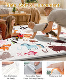 Premium Foam Baby Play Mat 71" x 59" – Removable & Machine Washable Cover, Extra Thick Padding Playpen Mat, Non-Slip Crawling Mat, Easy to Clean for Infants, Toddlers & Babies by TinyTreasures Baby Boutique