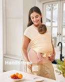 Momcozy Baby Carrier AirMesh - The Perfect Summer Sling for Newborns to Toddler 8-35 lbs - Cooling Fabric Baby Wrap, Lightweight, Ergonomic, and Easy to Wear, Light Beige by TinyTreasures Baby Boutique