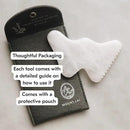 Mount Lai Vitality Qi White Jade Gua Sha Facial Tool – The Imperial Stone of Purity – Patented 5-Sided Professional Sculpting Tool for Lymphatic Drainage, Precision Contouring & Imperial Radiance by CozyNest Decor