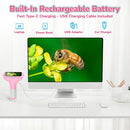 3" Screen Digital Microscope for Kids: 1000X Rechargeable Mini Pocket Portable Miniscope Magnifying Glass 4K Coin Jewelry Loupe Edu Science STEM Toy Xmas Gift 4-12 Boys Girls by TinyTreasures Baby Boutique