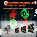 Halloween Projector Lights Outdoor,2025 Upgraded 3D HD Dynamic Skull Ghost Decorations Light,Waterproof Holiday Light,Terror Atmosphere Maker Night Light for Home Window Wall Halloween Decor by CozyNest Decor