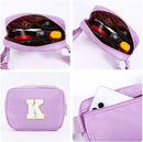 YOOLIFE Purple Initial Crossbody Belt Bag for Women - Friendship Birthday Gift for Friends J by TinyTreasures Baby Boutique