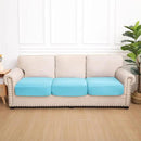 hyha Waterproof Couch Cushion Covers, Stretch Sofa Couch Seat Slipcover for Dog Washable, Non-Slip Waterproof Outdoor Cushion Covers for Patio Furniture Replacement (3 Pieces, Peacock Blue) by CozyNest Decor