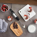 Courant Immersion Handheld Blender,4 in 1 400W Stick Blender, Variable Speed Stainless Steel Blades, Blending shaft Whisk,Chopper,Masher, Beaker Stainless Steel, LED Display by TinyTreasures Baby Boutique