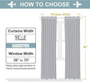 ChrisDowa Grommet Room Darkening Curtains for Bedroom and Living Room - 2 Panels Set Thermal Insulated Blackout Curtains (Sky Blue, 52W x 84L) by CozyNest Decor