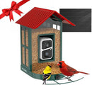 SOLIOM Solar Bird Feeder with Camera for Outdoors - AI Smart Birdhouse, 2K Live View & Instant Alerts, Squirrel Proof - Perfect Bird Watching Gift (Red) by GreenHaven Gardens
