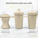 Re-Play Sippy Cups for Toddlers - 10 Oz. Reusable Spill Proof Cups for Kids, Dishwasher/Microwave Safe - Made in USA - Set of 3-3.13" x 6.25" - Seashell by TinyTreasures Baby Boutique