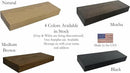 joelsantiques 24 Inch Wooden Floating Shelves for Wall - 24x8x2 in - Made of Natural Wood - Heavy Duty Rustic Wall Shelves for Bedroom - Perfect for Living Room, Kitchen - Medium Brown by CozyNest Decor