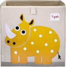 3 Sprouts Toy Storage Organizer: Toy Box Cube Organizer for Playroom, Nursery - Foldable Storage Bin - Rhino by TinyTreasures Baby Boutique