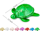 Small Sea Turtle Statue 4 inch Shiny Green Accent Knick Knacks Paperweight for Bathroom Home Office Shelf Desk Table Decor, Cute Sea Turtle Gifts for Women by CozyNest Decor