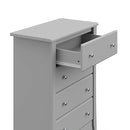 Storkcraft Crescent 4 Drawer Chest (Pebble Gray) – GREENGUARD Gold Certified, Easy-to-Match Chest of Drawers for Nursery and Kids Bedroom, Dresser Organizer for Children’s Bedroom by TinyTreasures Baby Boutique