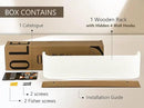 OLEEK Wall Mounted Coat Rack with Shelf - Wall entryway Shelf with Hooks - entryway Hooks - Modern Coat Rack - Wooden Mount for Home Decor - Jacket Hanger by CozyNest Decor