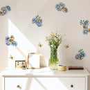YouRfocus Blue Daisy Wall Decals | 33 PCS Boho Flower Stickers for Girls' Rooms, Playrooms, and Nurseries | Dual Layer Print for High Coverage | Removable Peel and Stick Wall Decor | 6 Sheets by TinyTreasures Baby Boutique