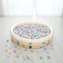 GOGOSO 100 Ball Pit Balls Star Bals - Pink Soft Plasticballs Phthalate Free BPA Free Playballs for Ballpool Birhtday Party Girls Kids with Storage Bag, 2.15inches by TinyTreasures Baby Boutique