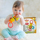 KiddoLab Twist & Rattle Musical Bee Light-Up Toy and Teething Ring for Toddlers - Sensory Chew and Fine Motor Skills Toy for Newborn - Baby Rattle and Teething Toys for 3+ Months Babies by TinyTreasures Baby Boutique