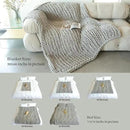 Maetoow Chenille Chunky Knit Blanket Throw （50×60 Inch）, Handmade Warm & Cozy Blanket Couch, Bed, Home Decor, Soft Breathable Fleece Banket, Christmas Thick and Giant Yarn Throws，Grey by CozyNest Decor