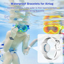 R-fun Waterproof for Air Tag Bracelets [2 Pack] Compatible with Apple Air Tag Finders with Soft Silicone,Anti Lost GPS Item Finders Case Cover,Black/White by TinyTreasures Baby Boutique